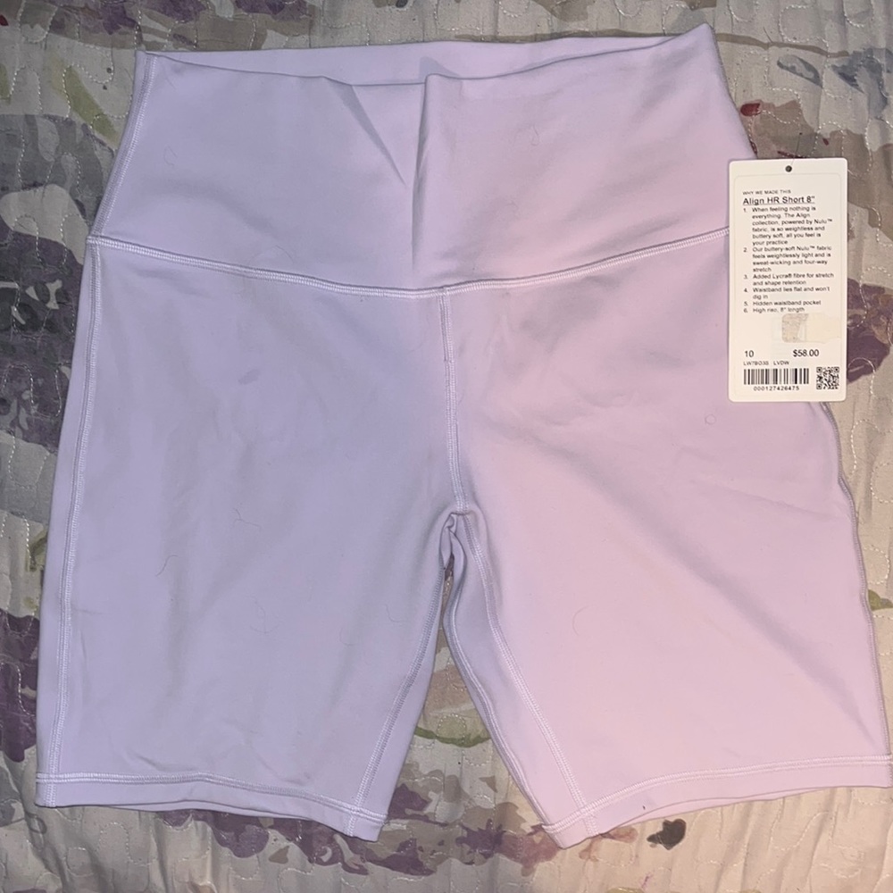 Lululemon Size 10 Align HR Short 8”